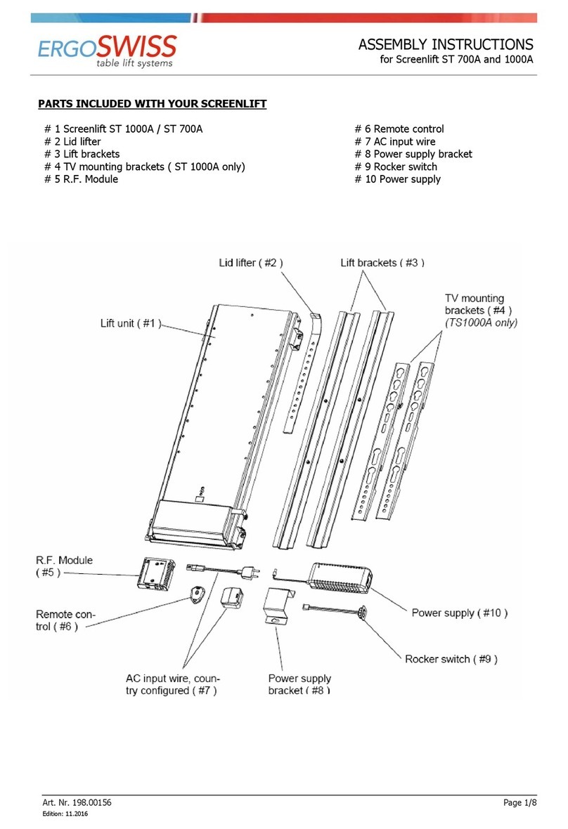 Ergoswiss ST 700A User manual