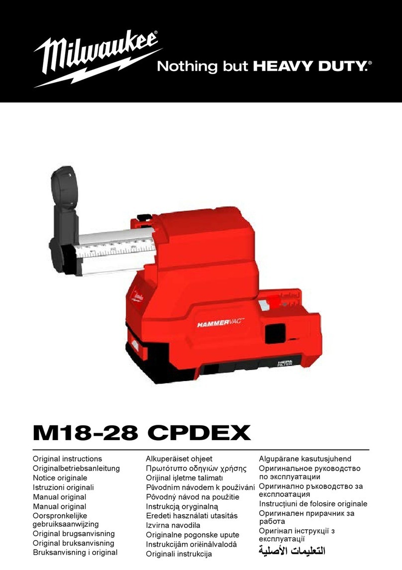 Milwaukee M18 CPDEX Original instructions