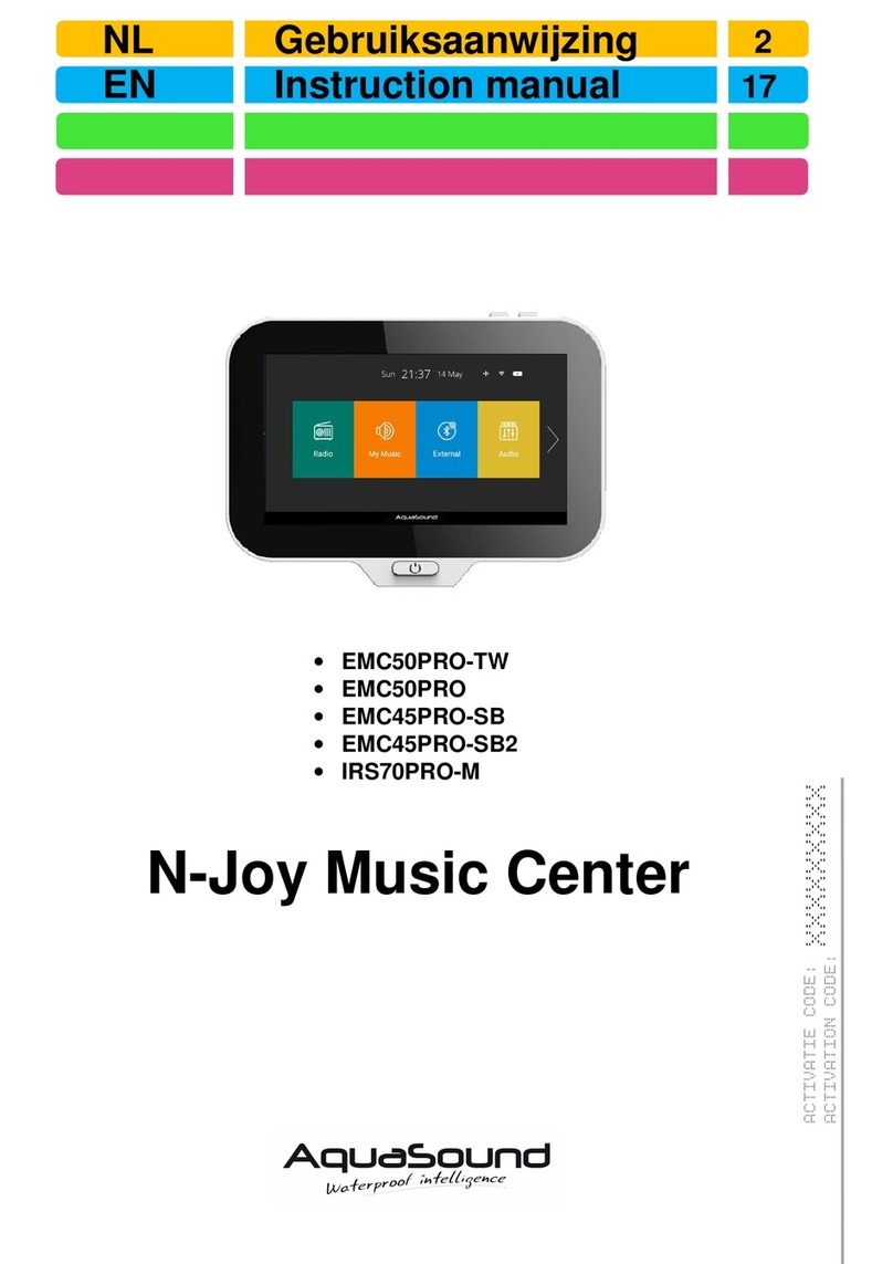 Aqua Sound N-Joy EMC50PRO-TW User manual