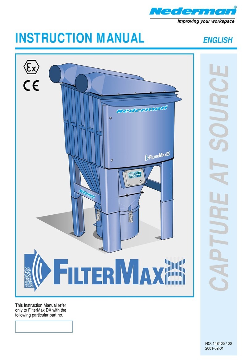 Nederman FilterMax DX Series instruction manual Nederman FilterMax DX Series instruction manual