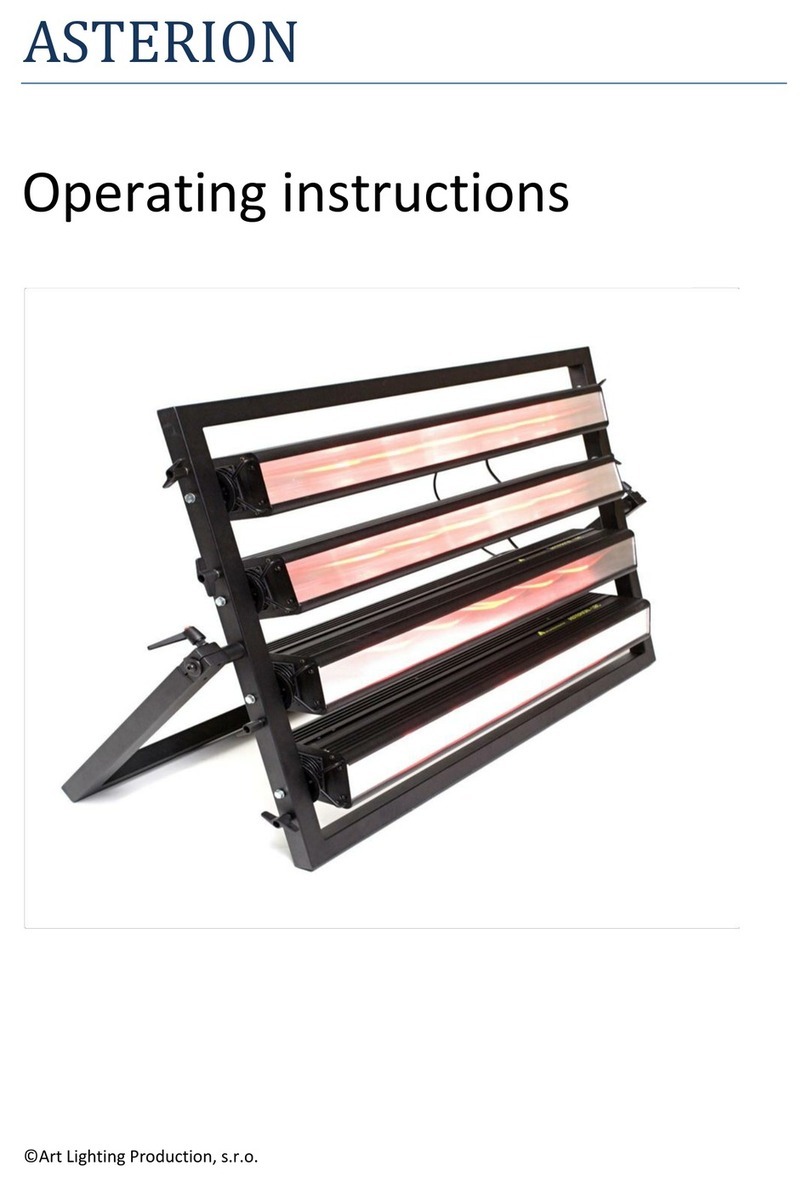 Art Lighting Production ASTERION operating instructions