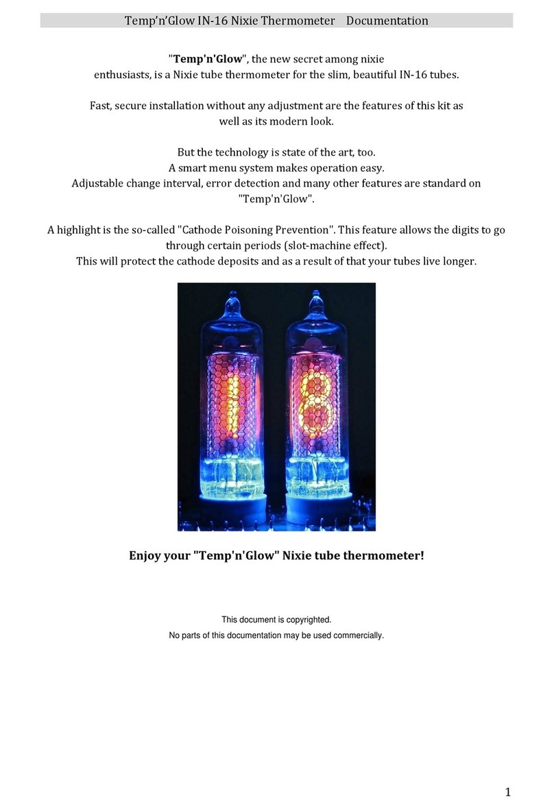 Nixie Temp n Glow IN-16 user manual
