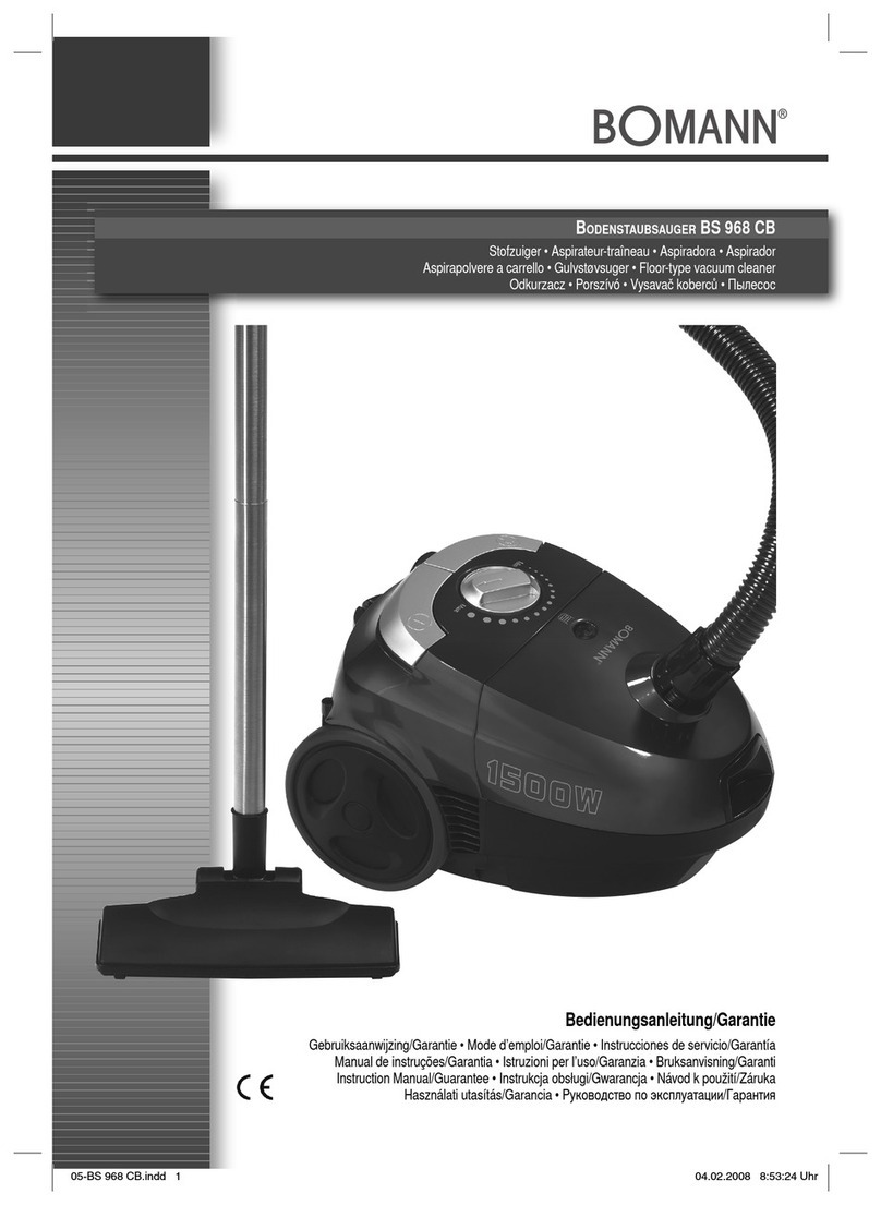BOMANN BS 968 CB Instruction manual & guarantee