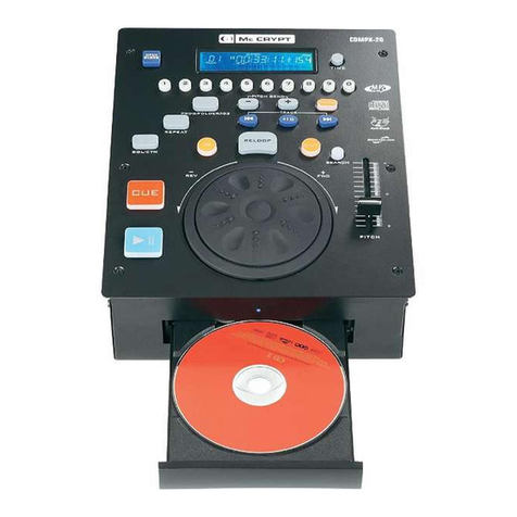 MC Crypt CDMPX-20 instruction manual