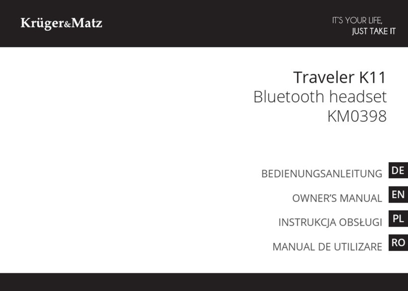 Kruger&Matz Traveler K11 owner's manual