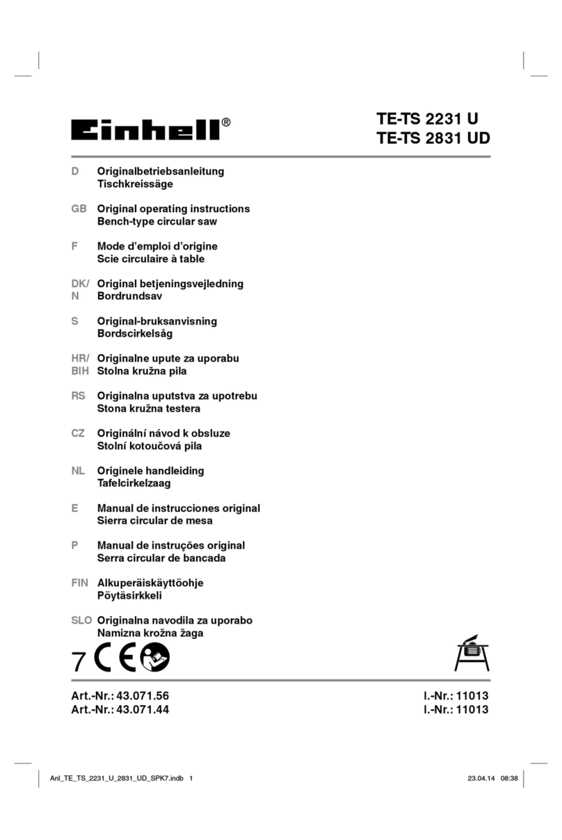 EINHELL TE-TS 2831 UD User manual