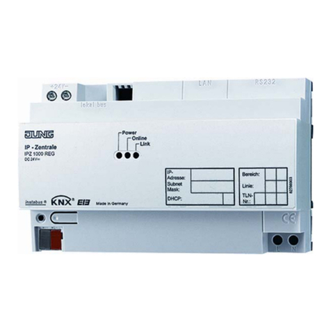Jung IPZ 1000 REG operating instructions
