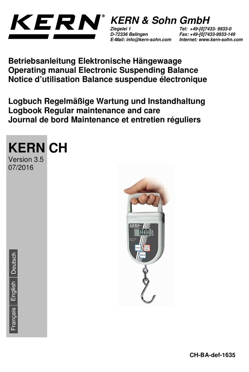 KERN CH Series operating manual