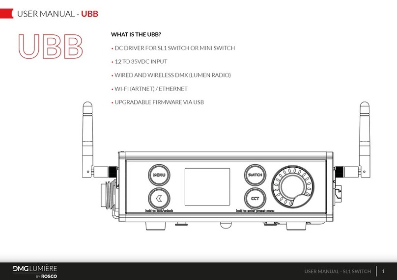 Rosco DMG LUMIERE UBB user manual