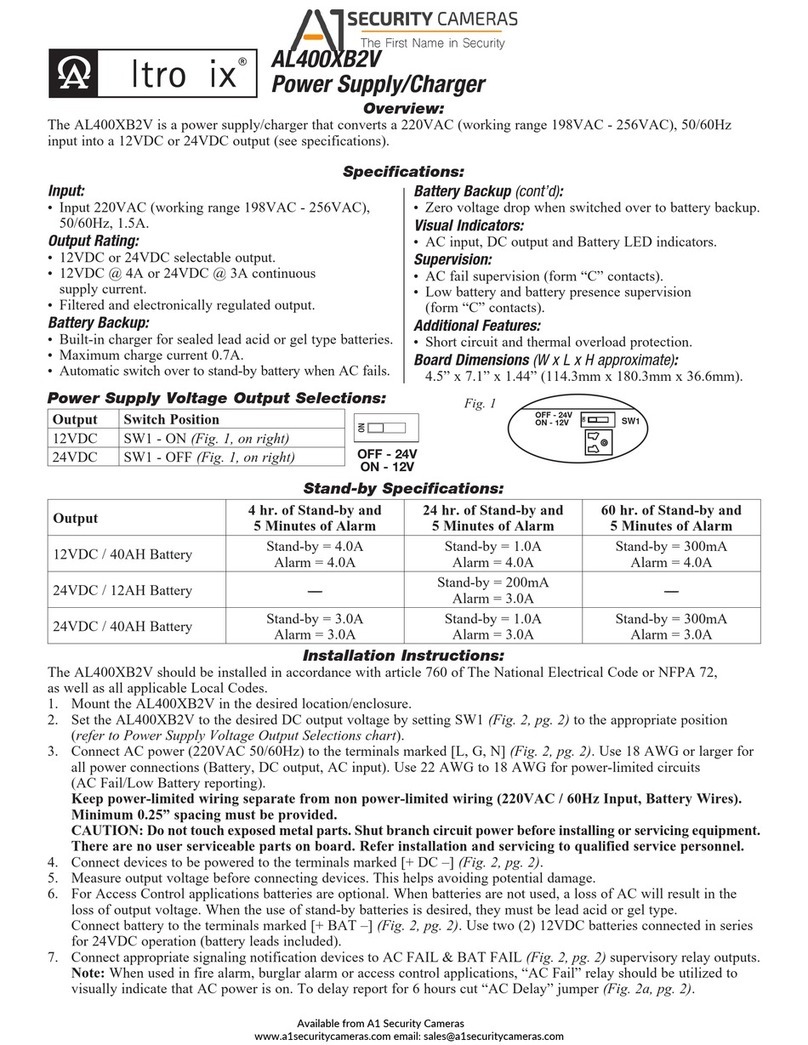 Altronix AL400XB2V User manual