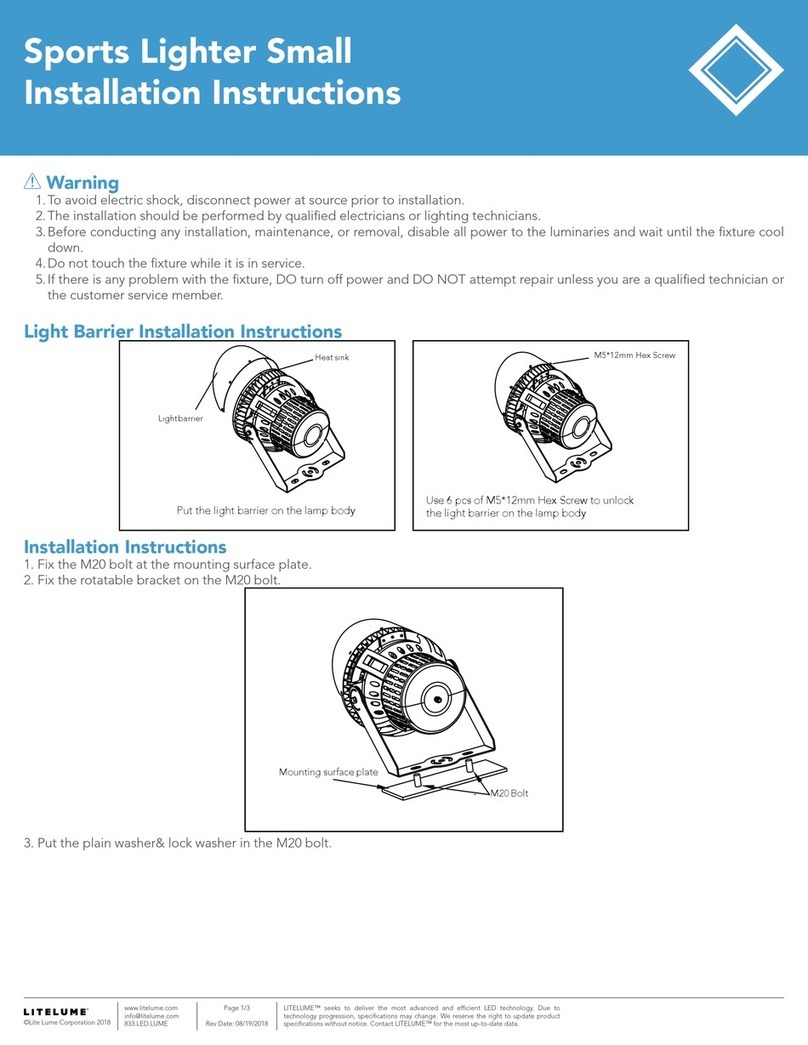 Litelume Sports Lighter Small installation instructions