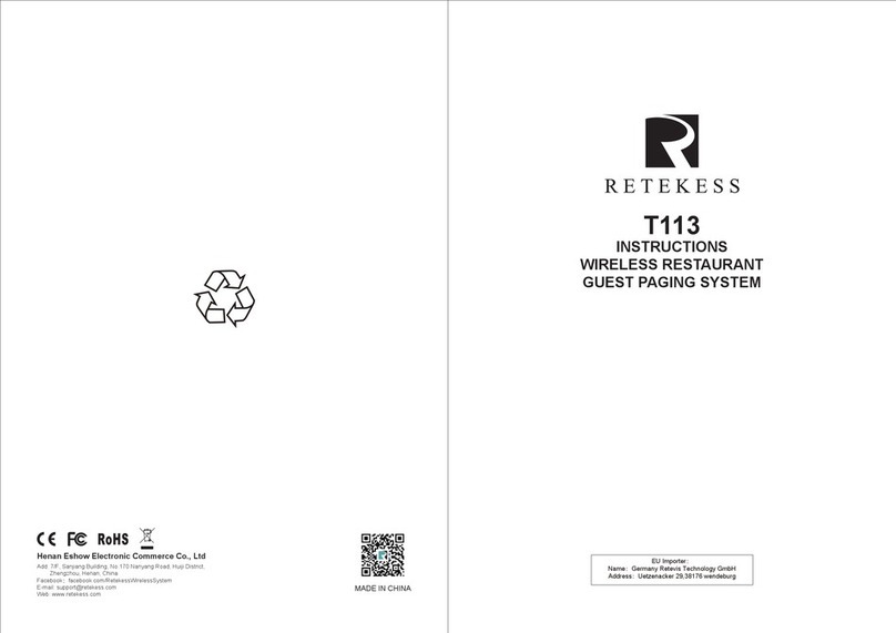 Retekess T113 User manual Retekess T113 User manual