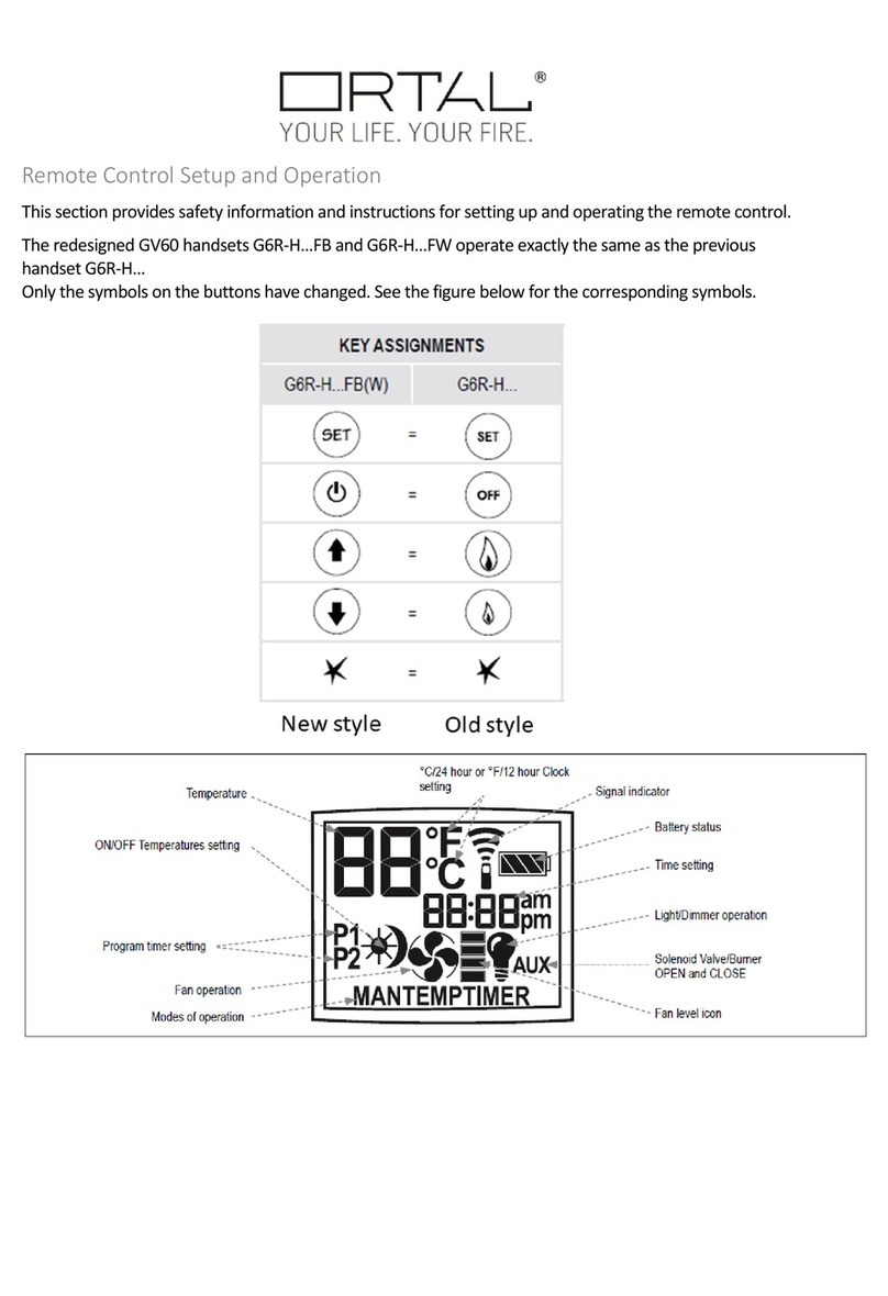 ORTAL G6R-H FB Series Manual instruction