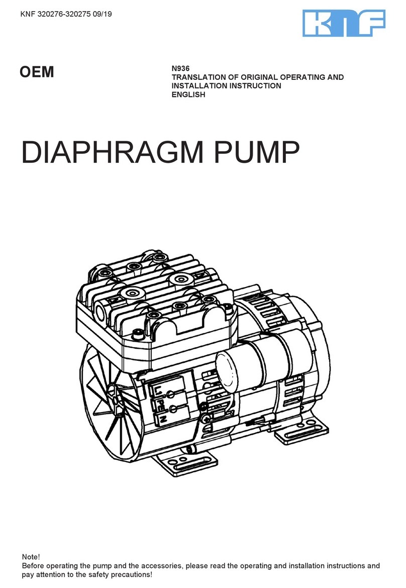 KNF N963 Operating and installation instructions