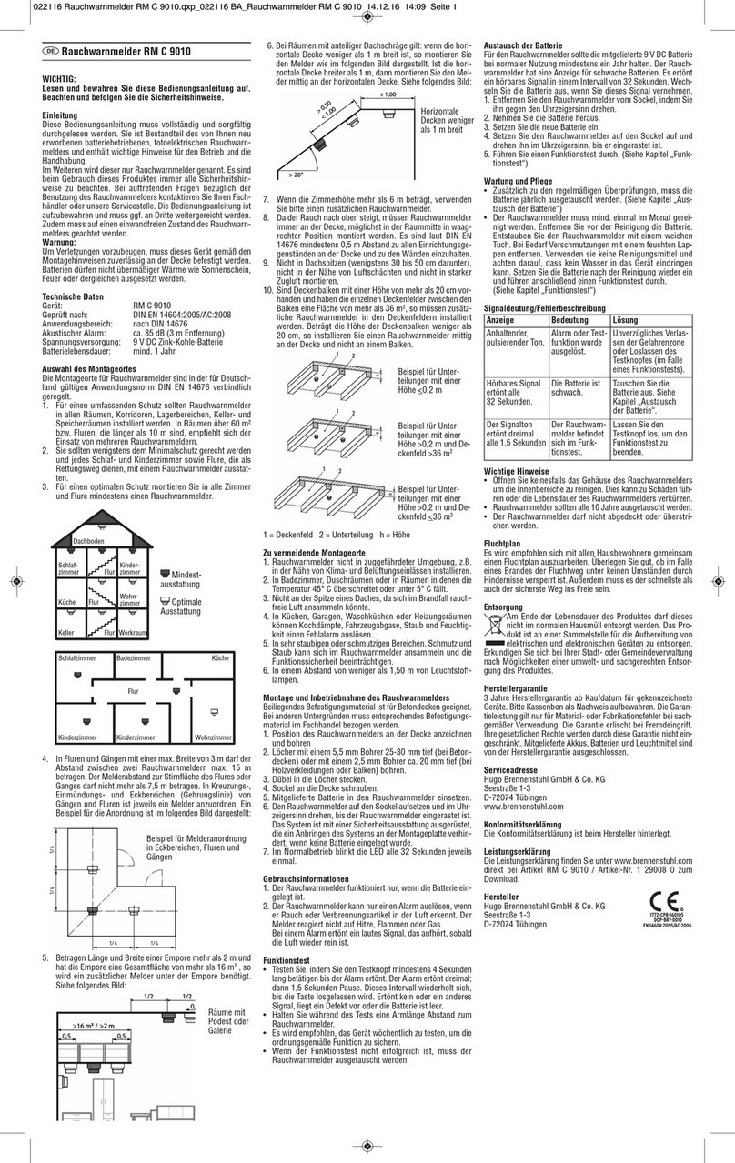 brennenstuhl RM C 9010 operating instructions