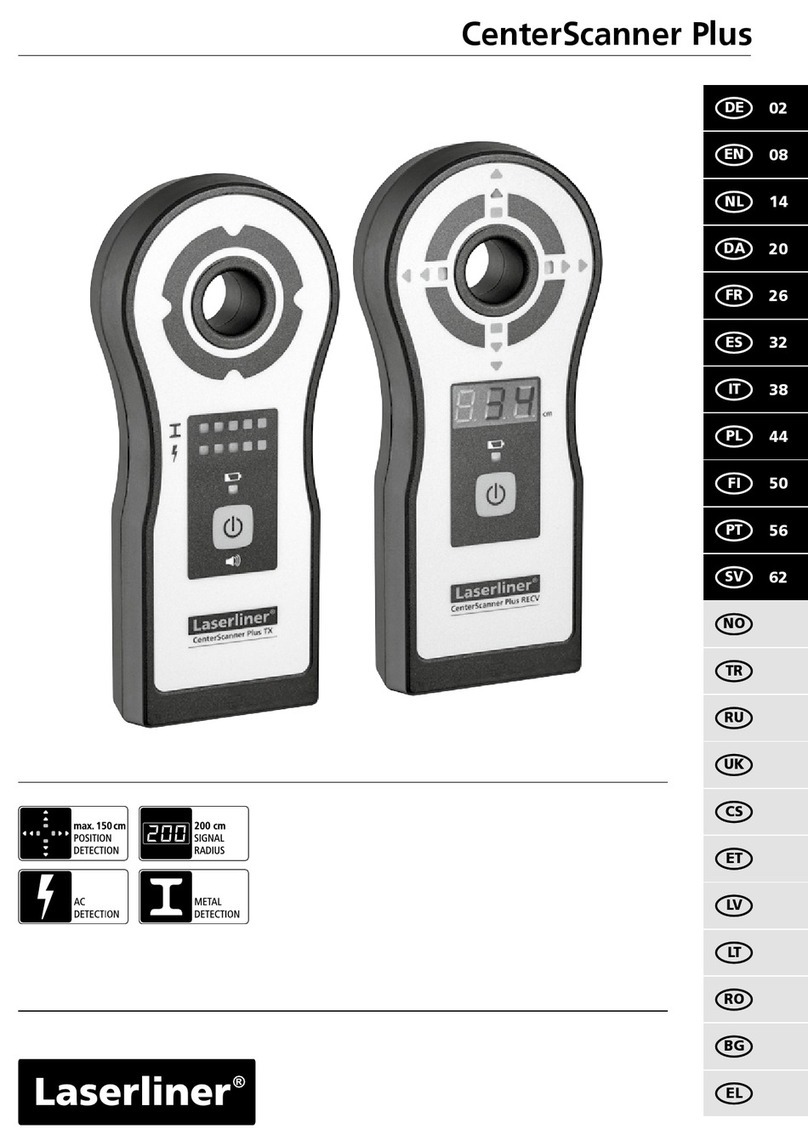 LaserLiner CenterScanner Plus TX User manual