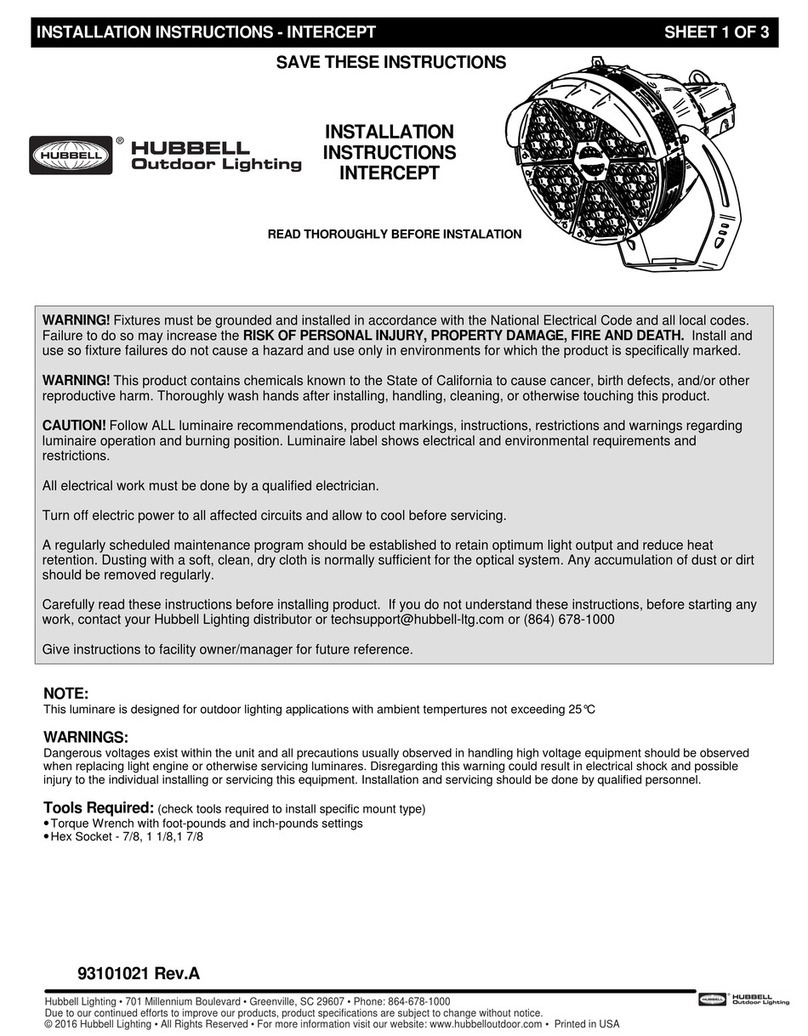 Hubbell INTERCEPT installation instructions