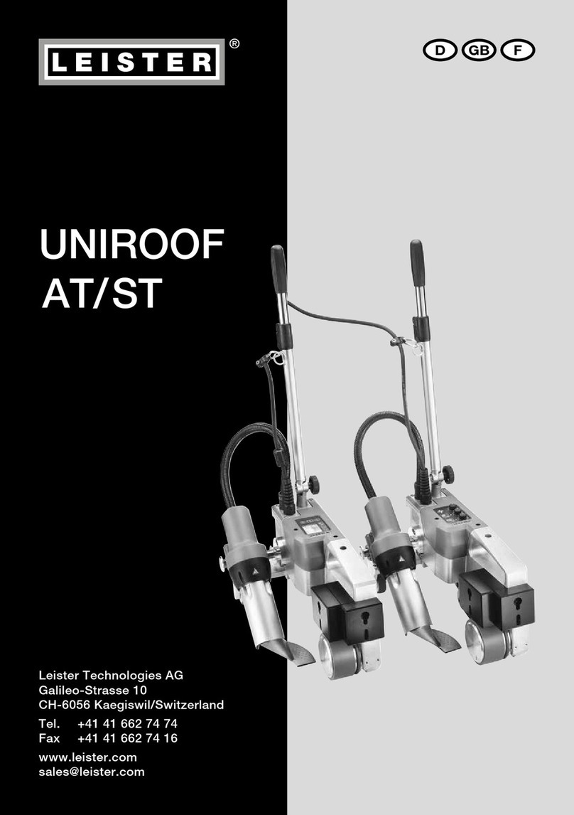 Leister UNIROOF AT operating instructions Leister UNIROOF AT operating instructions