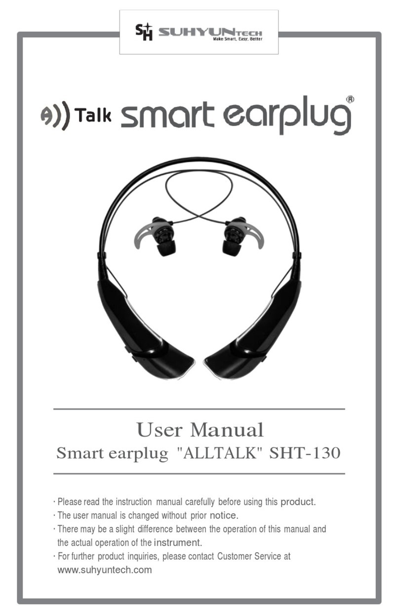 SuhyunTech Smart earplug ALLTALK SHT-130 user manual