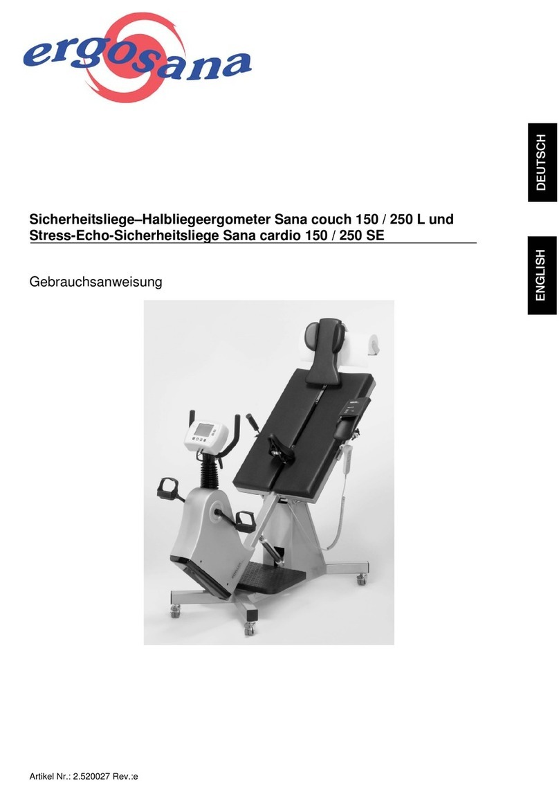 Ergosana Sana couch 150 L user guide Ergosana Sana couch 150 L user guide