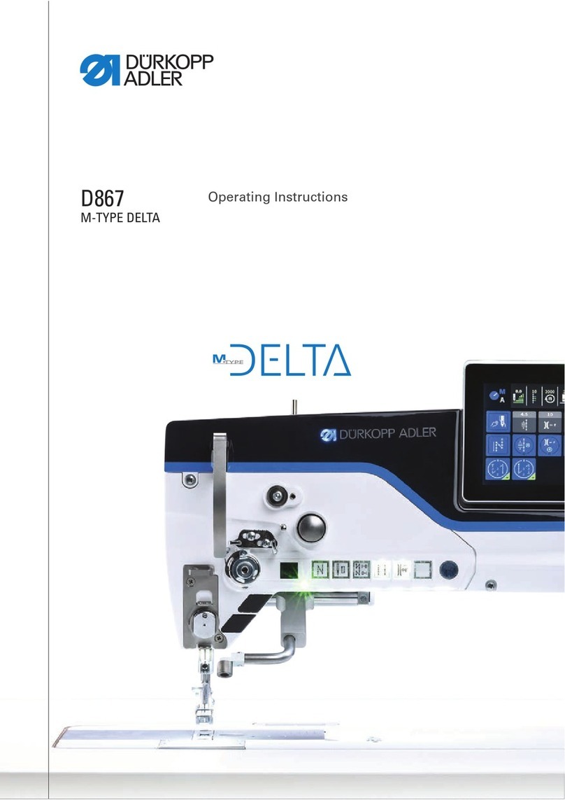 DURKOPP ADLER M-Type Delta D867 User manual