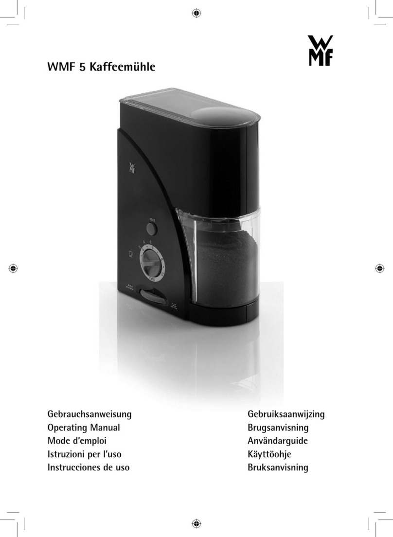 WMF 5 Coffee Grinder User manual