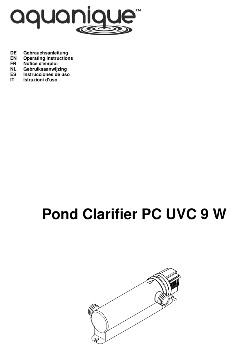 aquanique PC UVC 9 W operating instructions