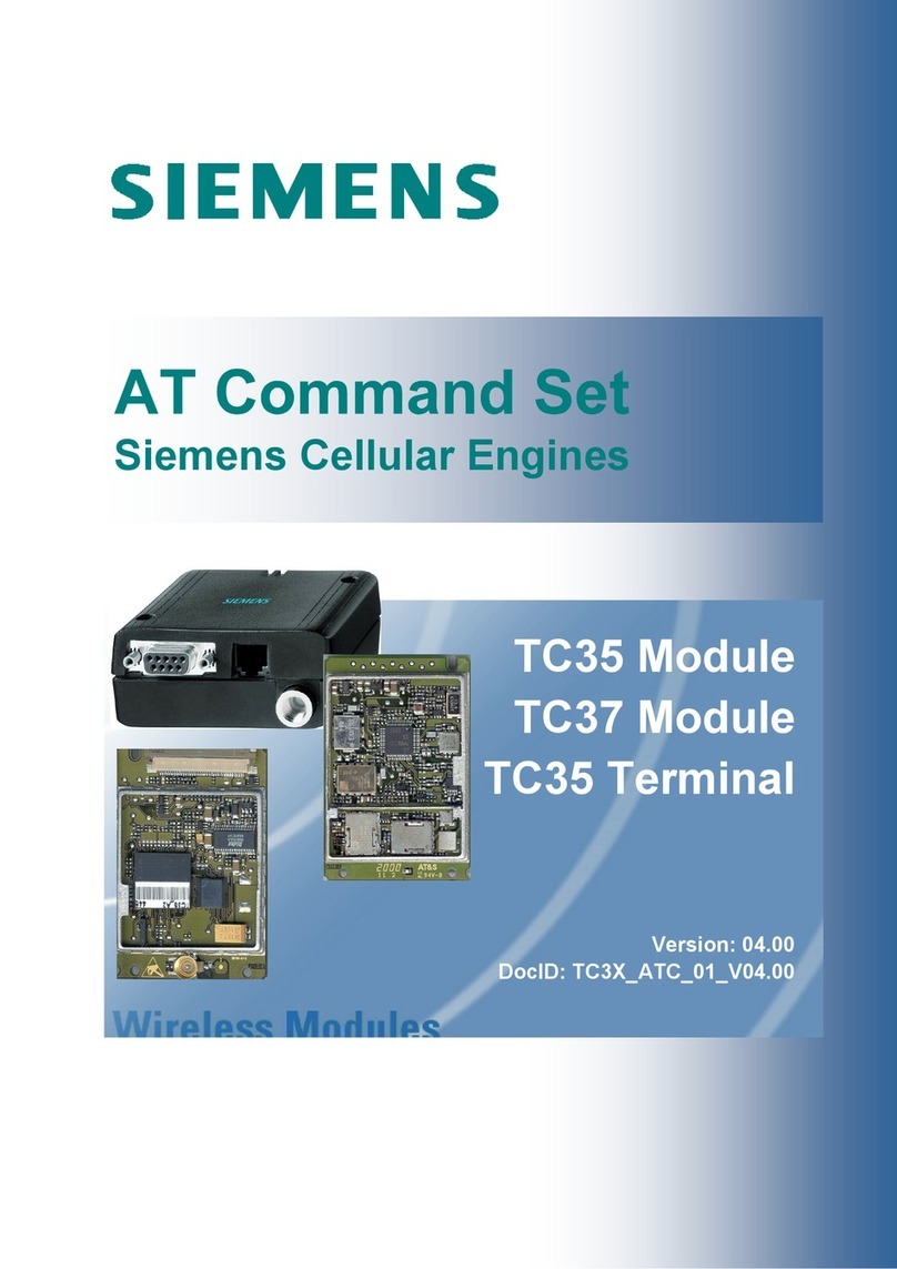 Siemens TC37 Module AT Command Reference