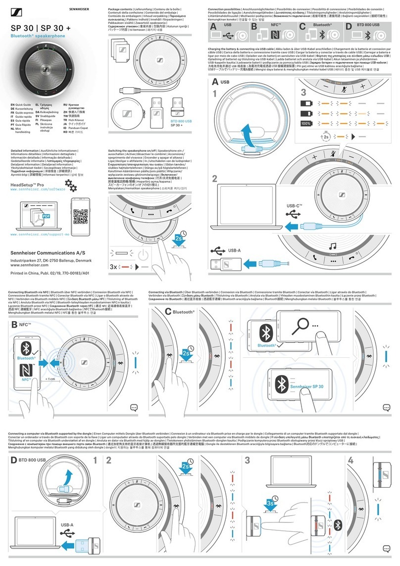 Sennheiser SP 30 quick guide