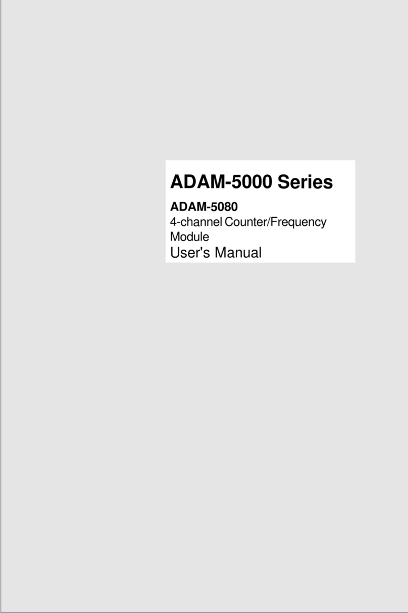 Advantech ADAM-5000 Series User manual Advantech ADAM-5000 Series User manual