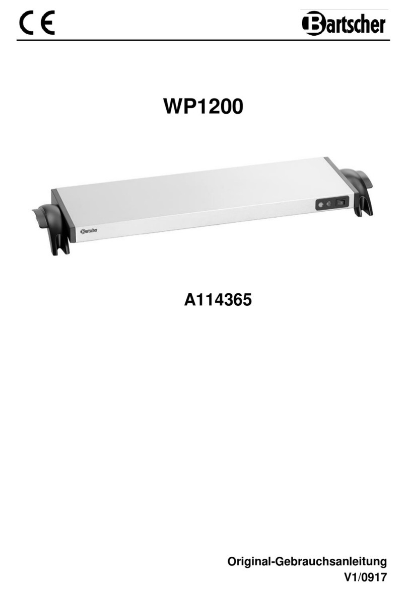 Bartscher WP1200 User manual