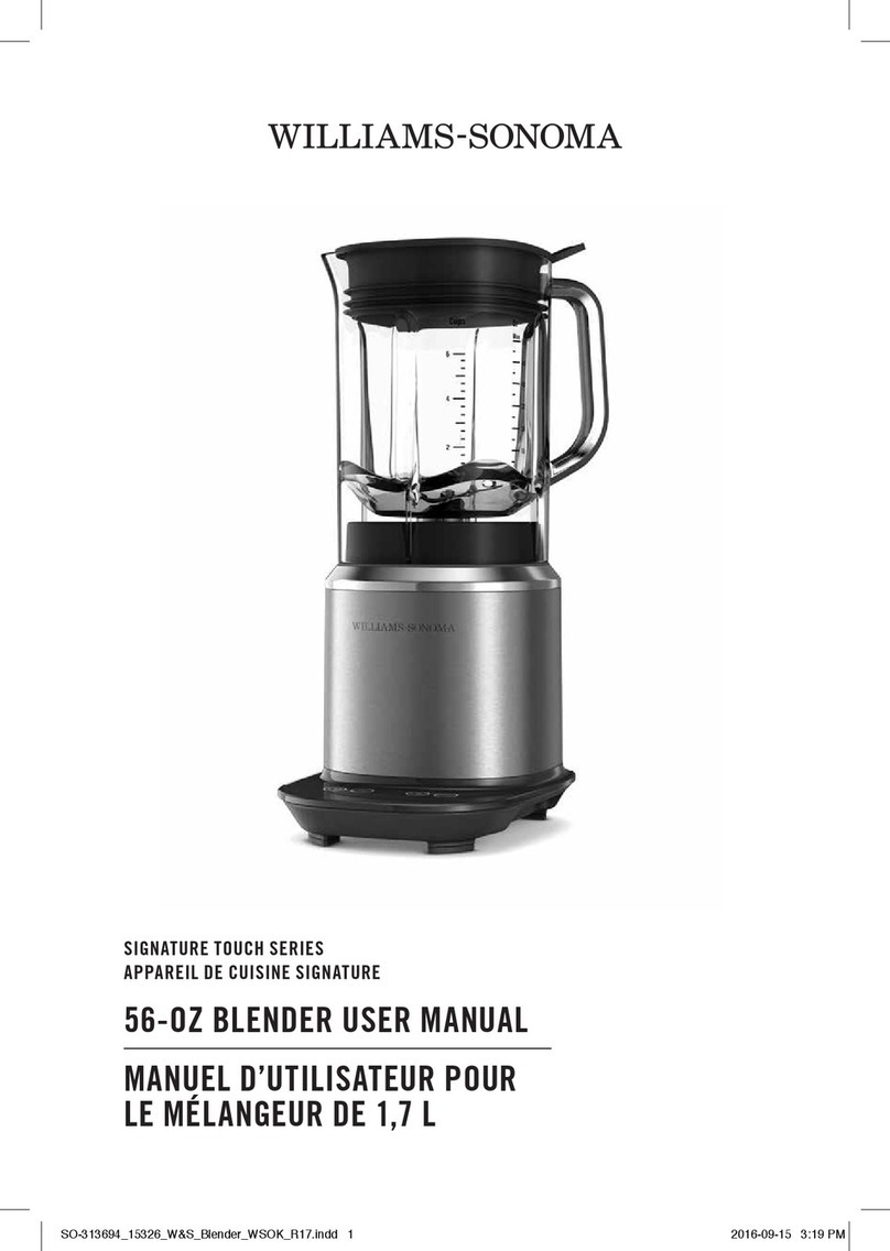 Williams-Sonoma SIGNATURE TOUCH Series user manual