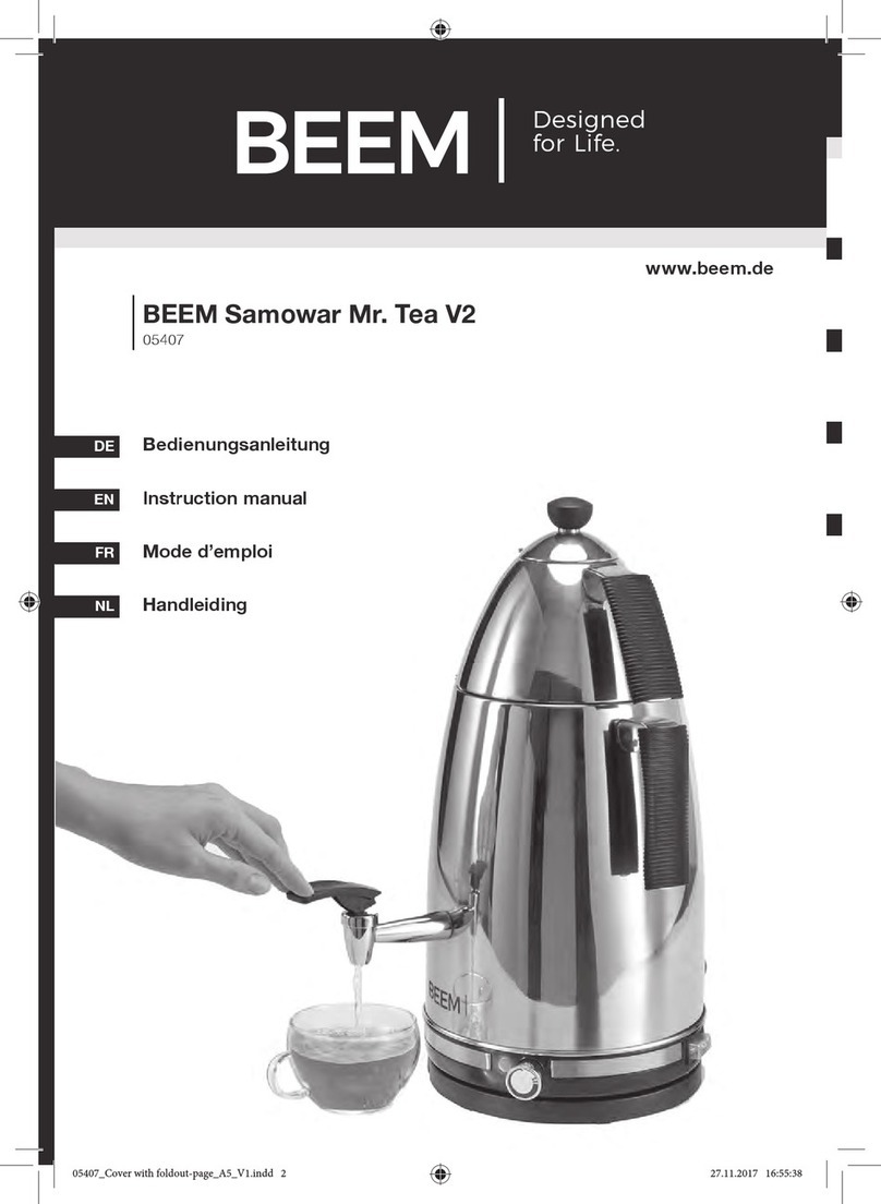 Beem Mr. Tea V2 instruction manual