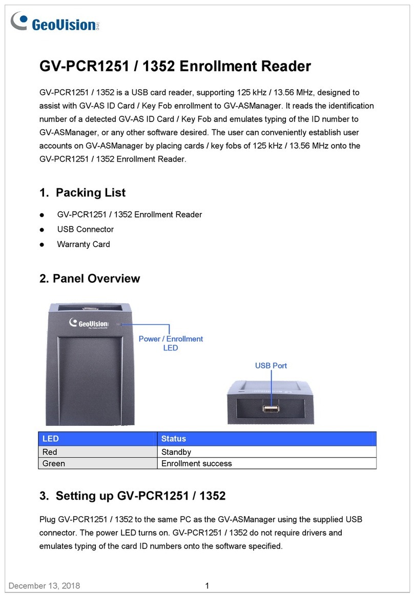 GeoVision GV-PCR1251 installation guide