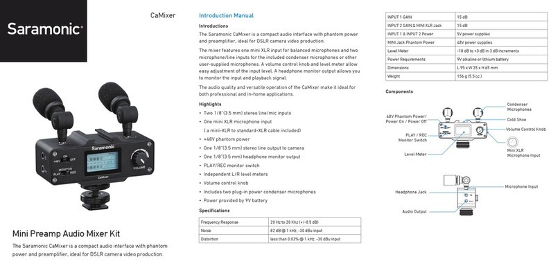 Saramonic CaMixer manual