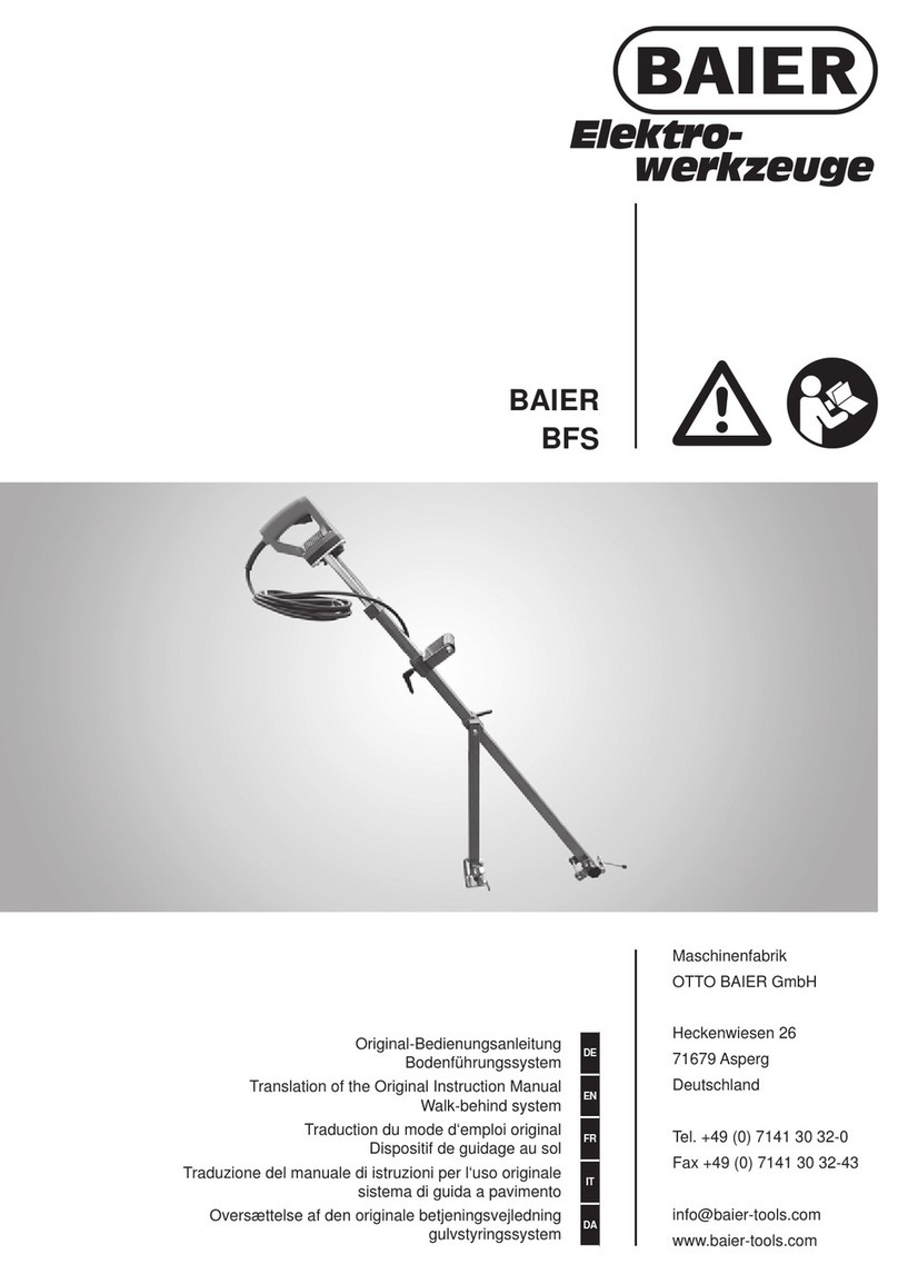 Baier BFS instruction manual