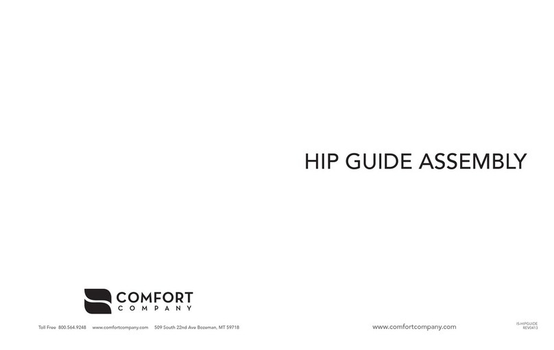 Comfort Company HIP GUIDE ASSEMBLY instruction sheet Comfort Company HIP GUIDE ASSEMBLY instruction sheet