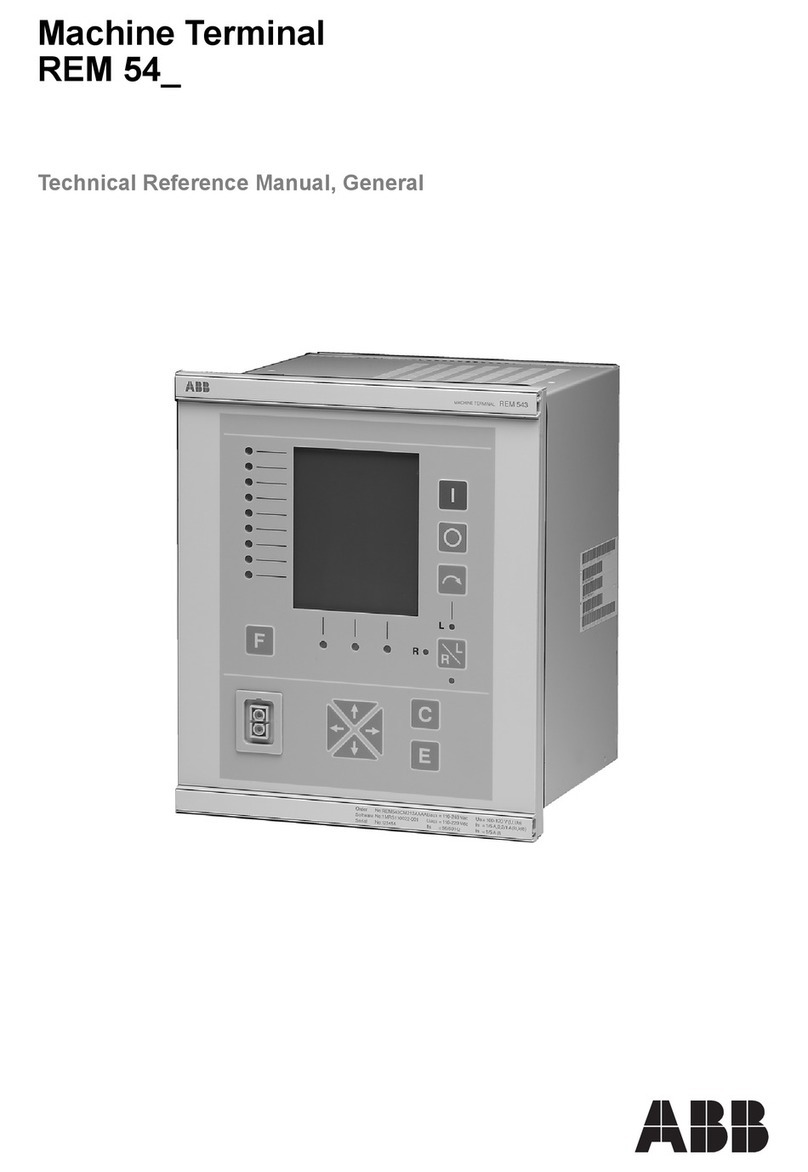ABB REM 54 Series Product manual