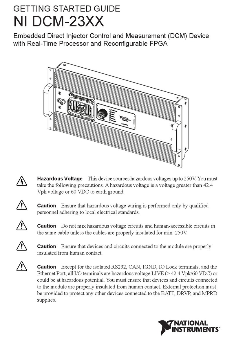National Instruments NI DCM-23 Series User manual National Instruments NI DCM-23 Series User manual