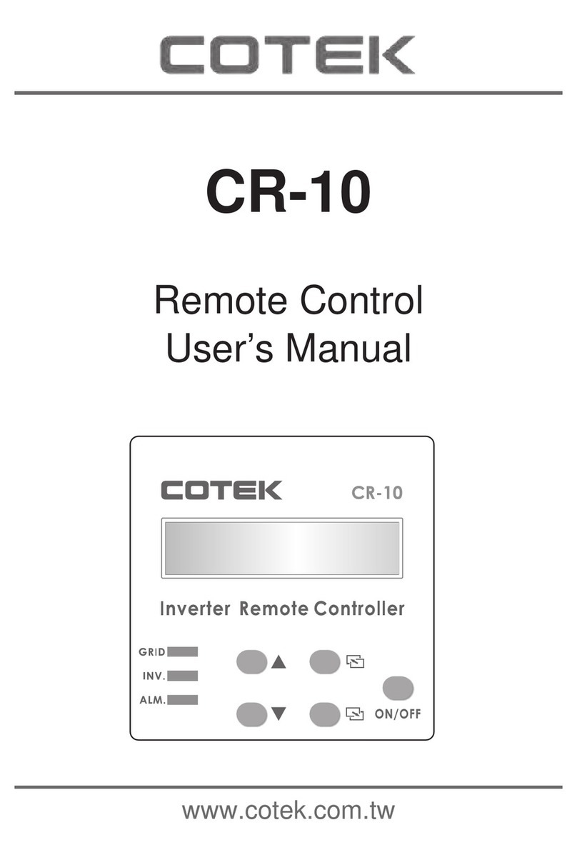 Cotek CR-10 user manual