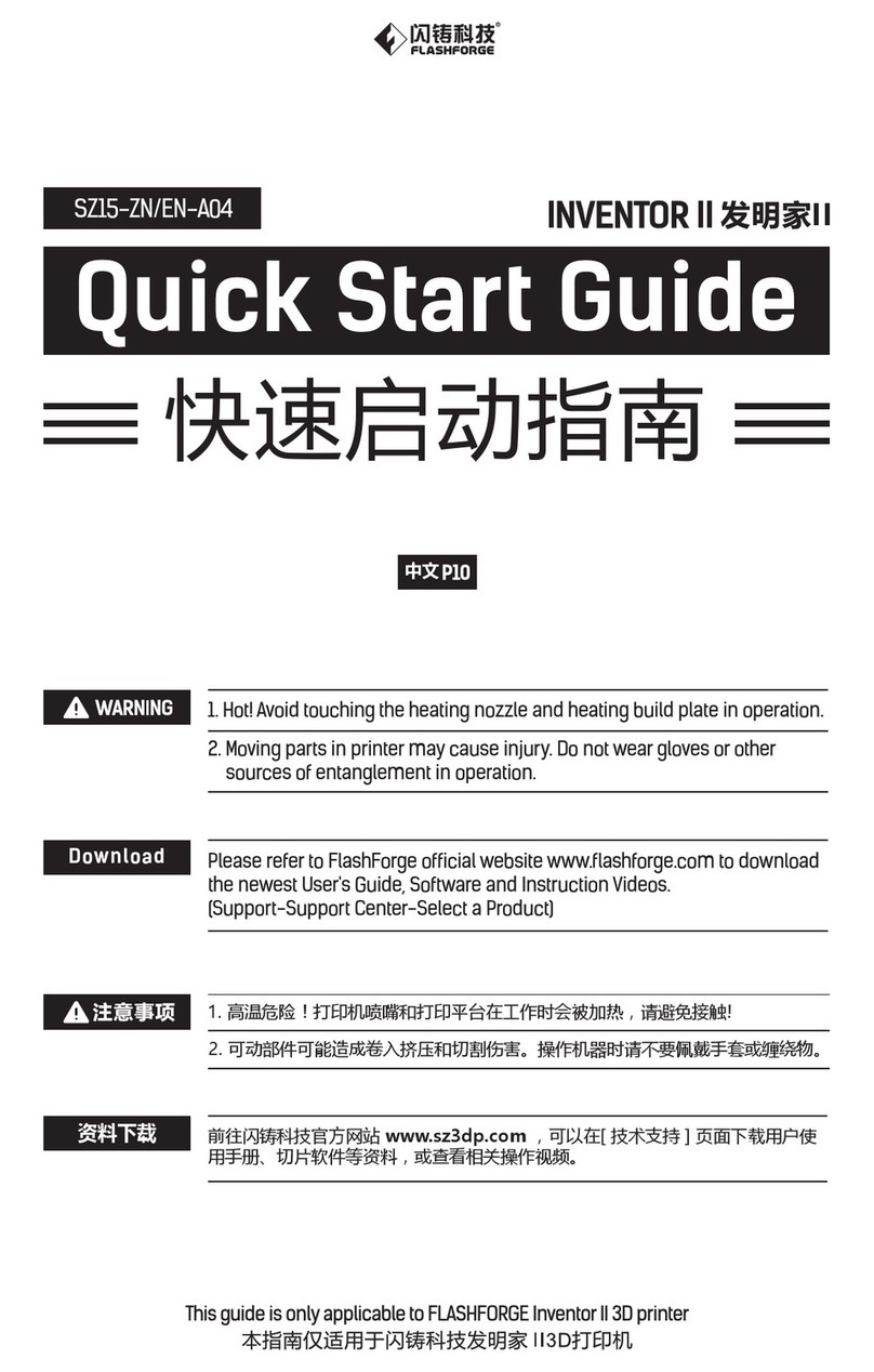 Flashforge Inventor II User manual