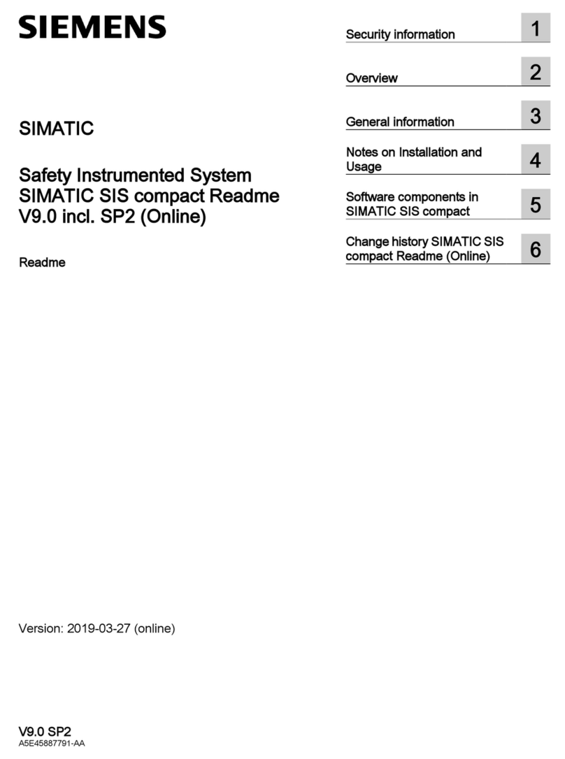 Siemens SIMATIC SIS compact User manual