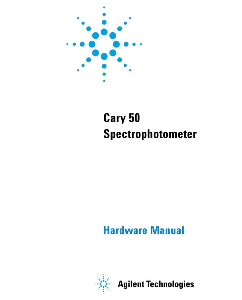 Agilent Technologies Cary 50 User manual
