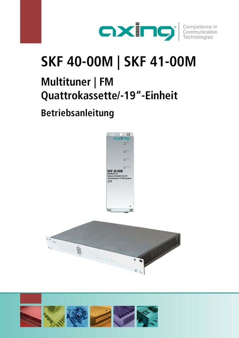 axing SKF 40-00M Operation instructions