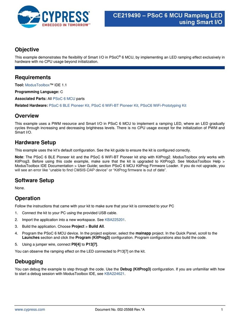 Cypress CE219490 User manual