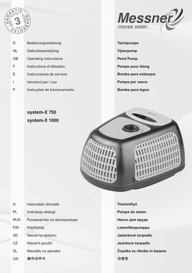 Messner system-X 750 User manual