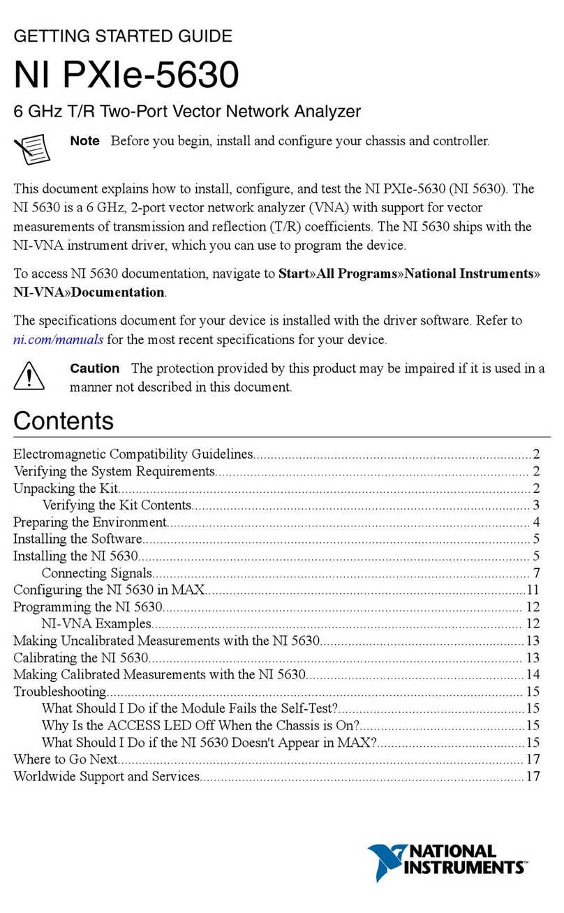 National Instruments PXIe-5630 User manual National Instruments PXIe-5630 User manual