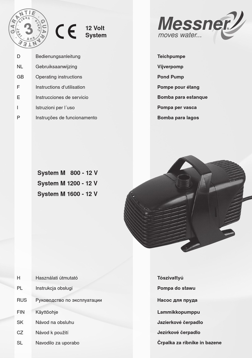 Messner System M 800 User manual