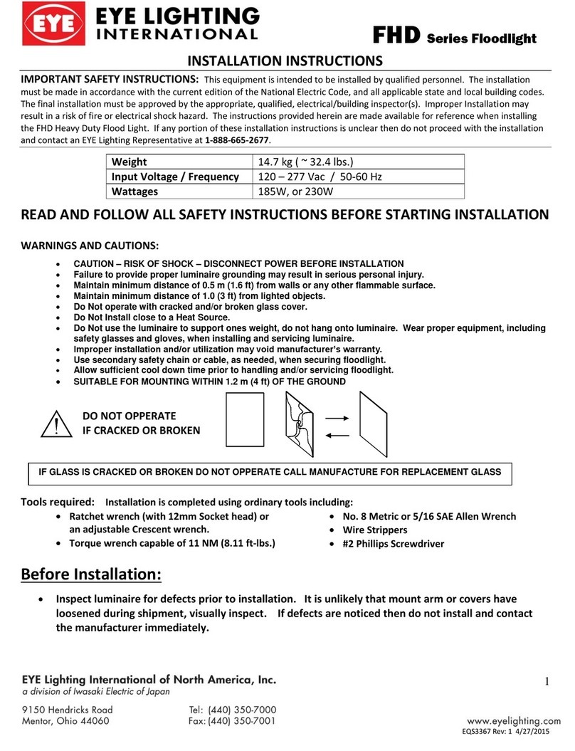 Eye Lighting FHD Series installation instructions