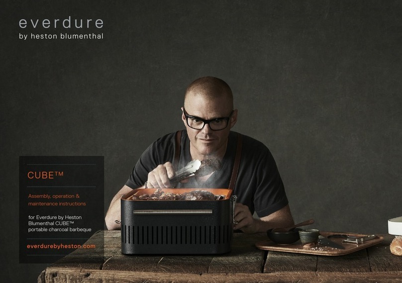 Heston Blumenthal everdure CUBE Series Assembly, operation & maintenance instructions